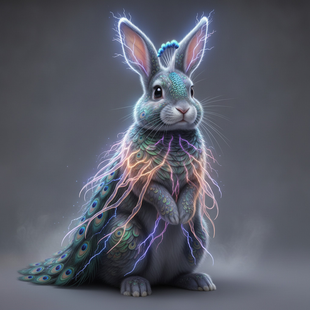Peacock Jelly Bunny